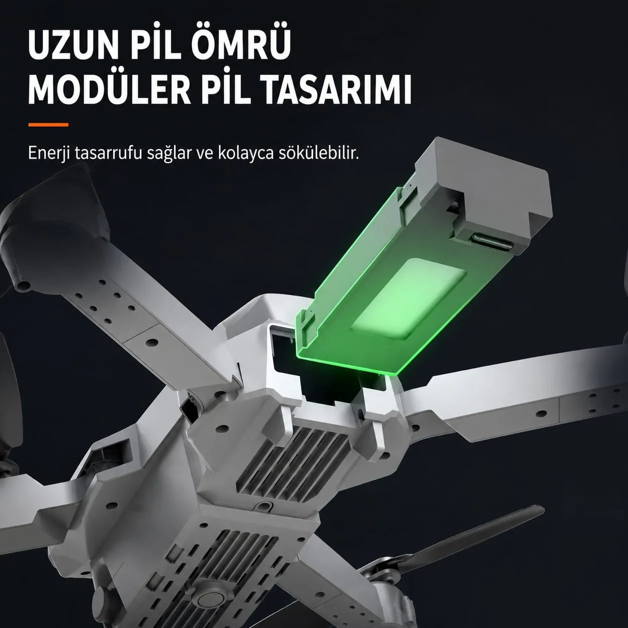 1080p HD Kameralı A55 V2 Katlanabilir Drone (ŞEFFAF KARGO & KAPIDA ÖDEME)