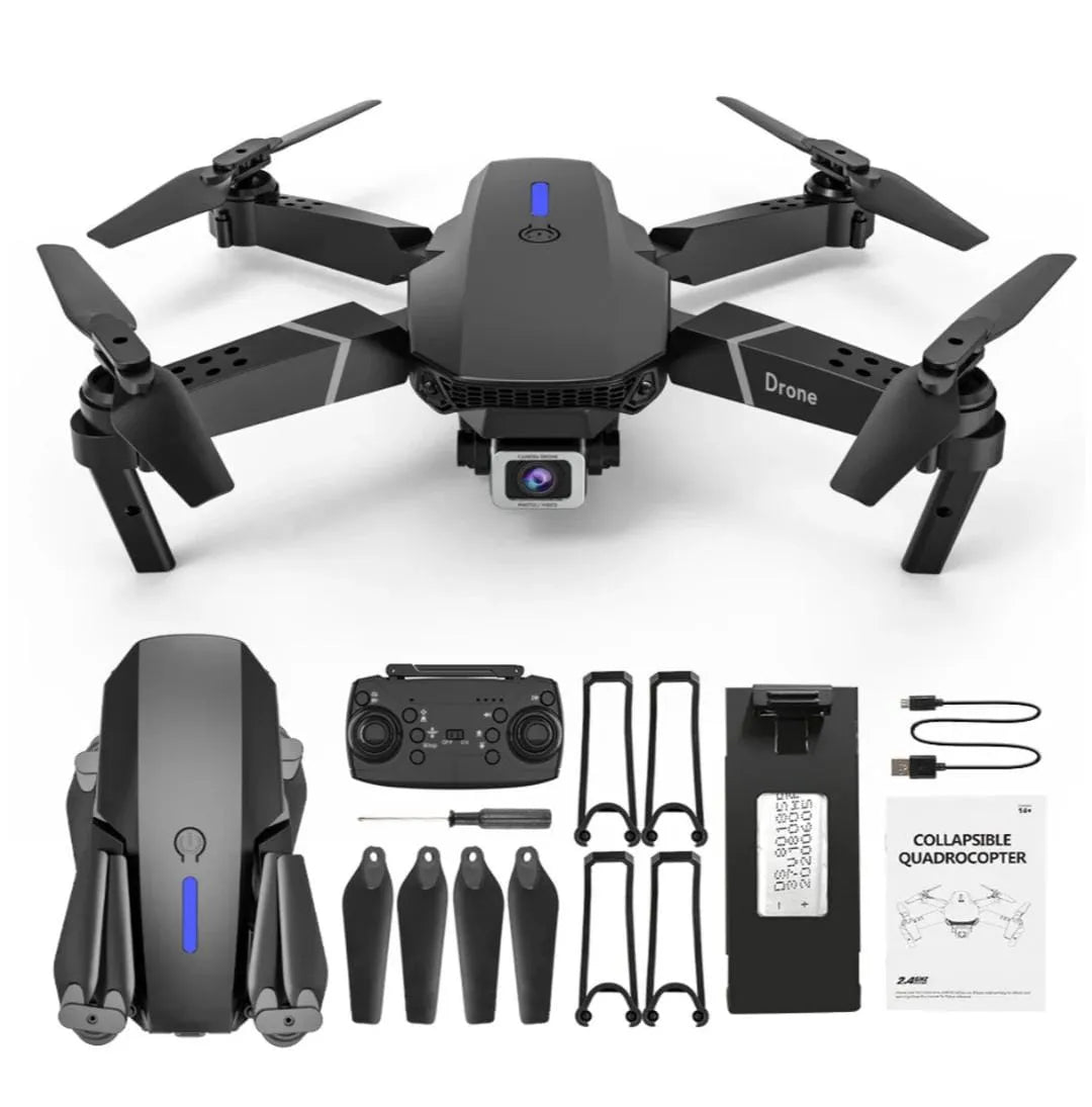 1080p HD Kameralı A55 V2 Katlanabilir Drone (ŞEFFAF KARGO & KAPIDA ÖDEME)