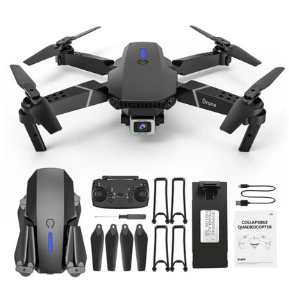 1080p HD Kameralı A55 V2 Katlanabilir Drone (ŞEFFAF KARGO & KAPIDA ÖDEME)