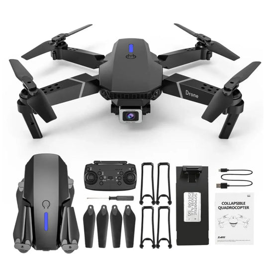 1080p HD Kameralı A55 V2 Katlanabilir Drone (ŞEFFAF KARGO & KAPIDA ÖDEME)