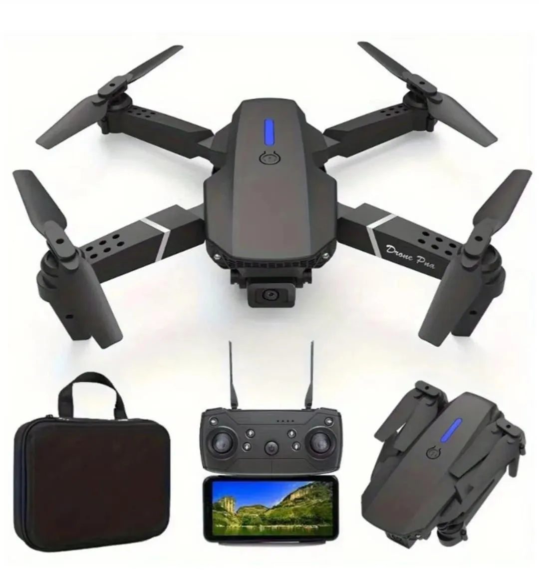 1080p HD Kameralı A55 V2 Katlanabilir Drone (ŞEFFAF KARGO & KAPIDA ÖDEME)